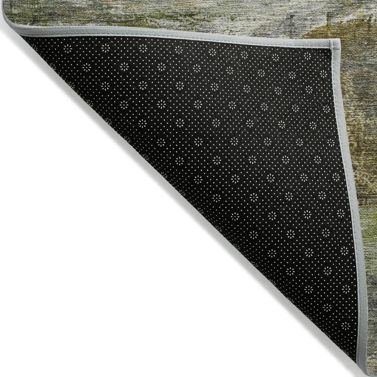 Addison Chantille ACN2039 Abstract Machine Made Transitional Olive Rug