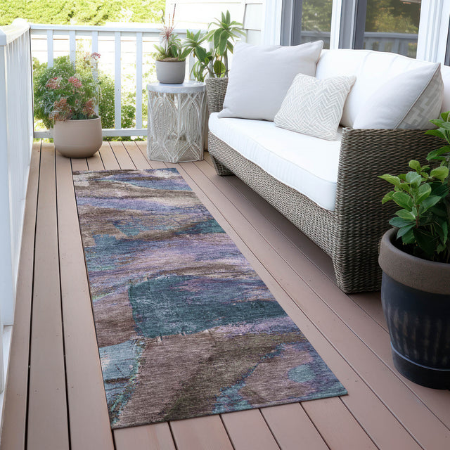 Addison Chantille ACN2040 Abstract Machine Made Transitional Mocha Rug