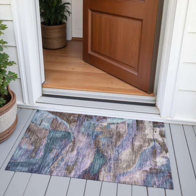 Addison Chantille ACN2040 Abstract Machine Made Transitional Mocha Rug