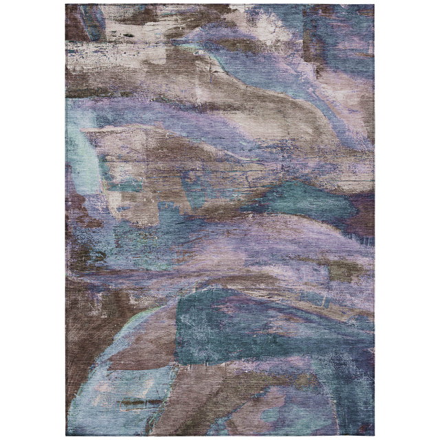 Addison Chantille ACN2040 Abstract Machine Made Transitional Mocha Rug