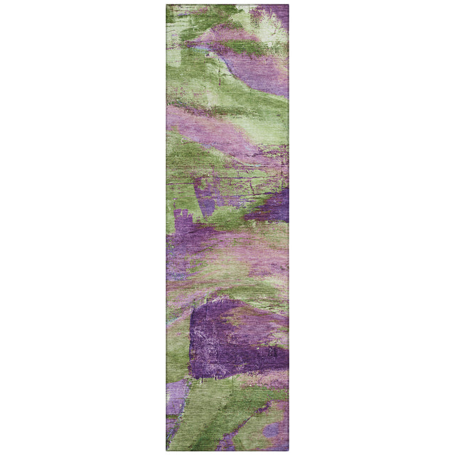 Addison Chantille ACN2040 Abstract Machine Made Transitional Purple Rug
