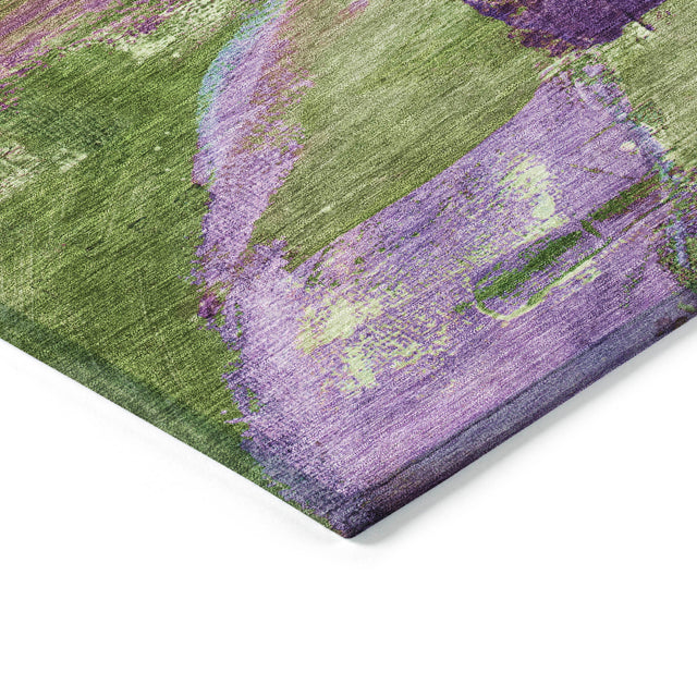 Addison Chantille ACN2040 Abstract Machine Made Transitional Purple Rug