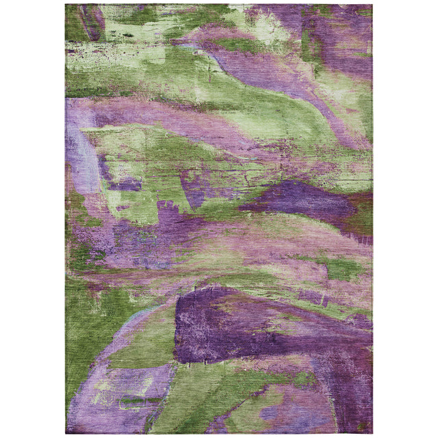 Addison Chantille ACN2040 Abstract Machine Made Transitional Purple Rug
