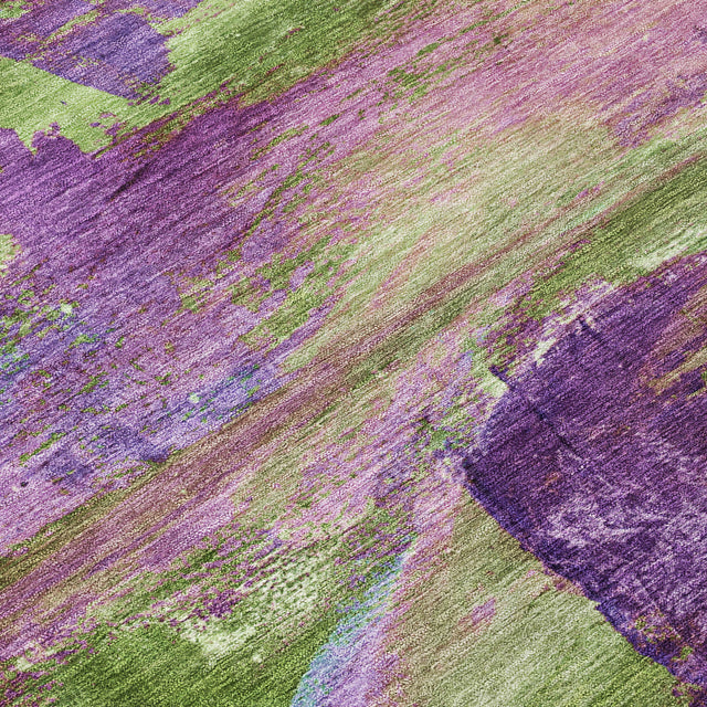 Addison Chantille ACN2040 Abstract Machine Made Transitional Purple Rug