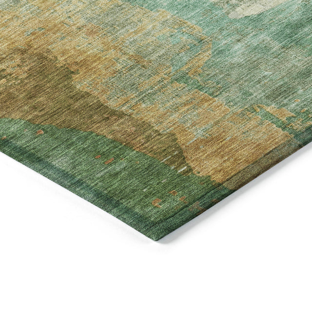 Addison Chantille ACN2041 Abstract Machine Made Transitional Aloe Rug