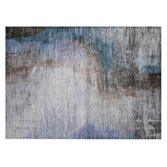 Addison Chantille ACN2041 Abstract Machine Made Transitional Brown Rug