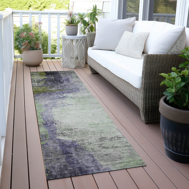 Addison Chantille ACN2041 Abstract Machine Made Transitional Plum Rug