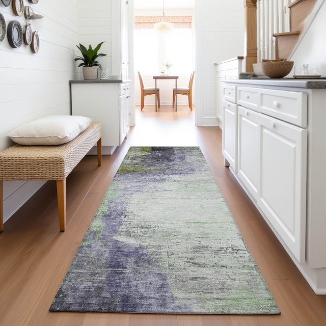 Addison Chantille ACN2041 Abstract Machine Made Transitional Plum Rug