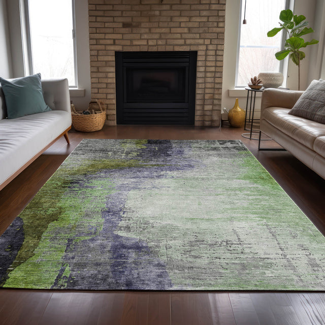Addison Chantille ACN2041 Abstract Machine Made Transitional Plum Rug