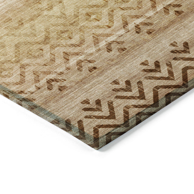 Addison Chantille ACN2042 Geometric Machine Made Transitional Beige Rug