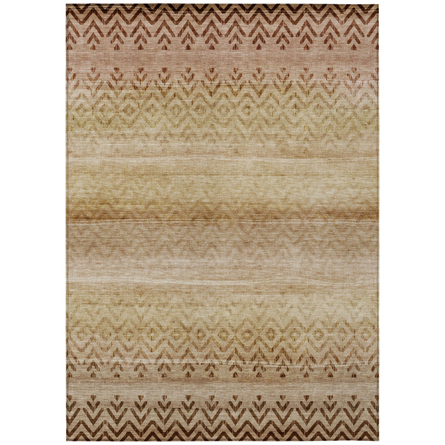 Addison Chantille ACN2042 Geometric Machine Made Transitional Beige Rug