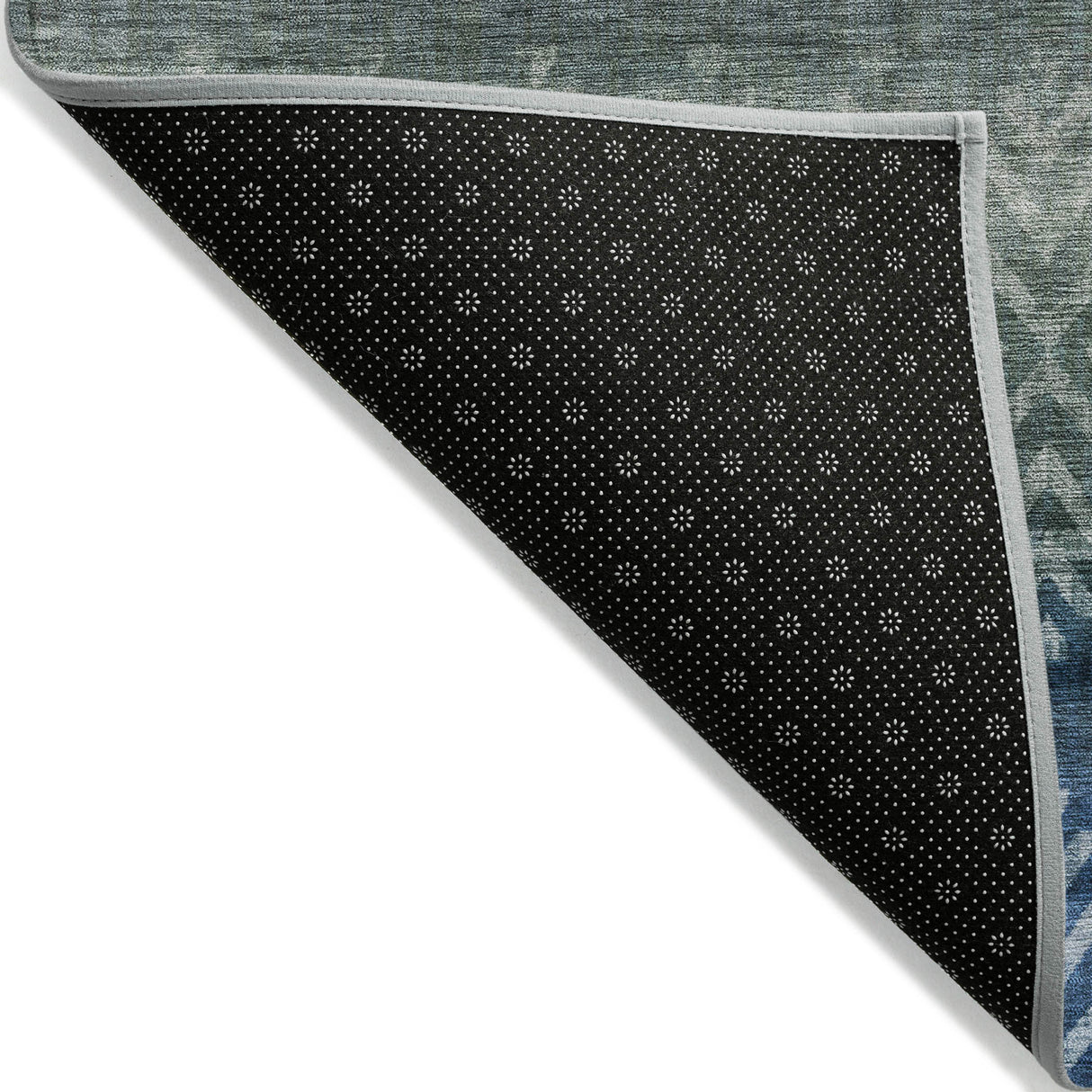 Addison Chantille ACN2042 Geometric Machine Made Transitional Blue Rug