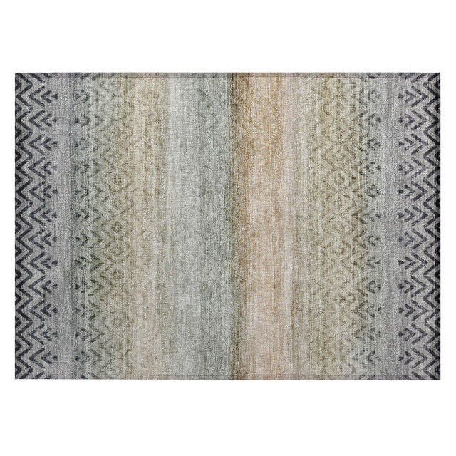 Addison Chantille ACN2042 Geometric Machine Made Transitional Gray Rug