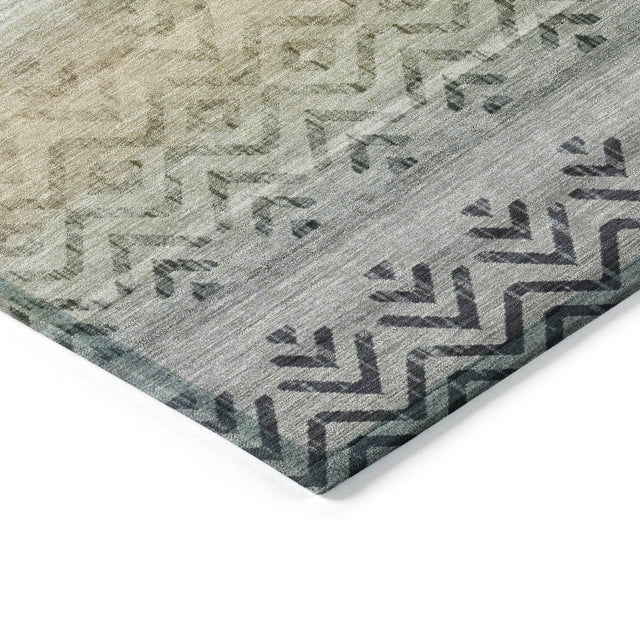 Addison Chantille ACN2042 Geometric Machine Made Transitional Gray Rug