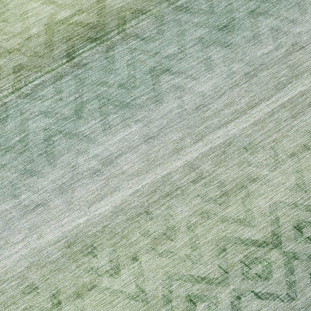 Addison Chantille ACN2042 Geometric Machine Made Transitional Teal Rug