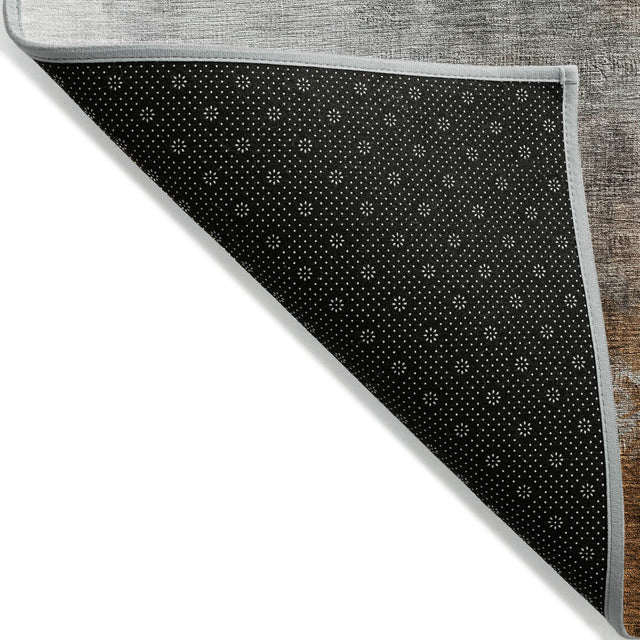 Addison Chantille ACN2043 Abstract Machine Made Transitional Paprika Rug