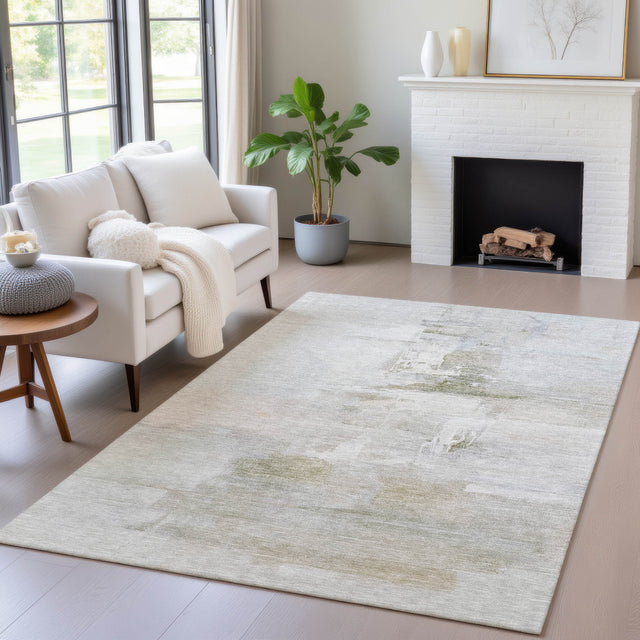 Addison Chantille ACN2044 Abstract Machine Made Transitional Linen Rug