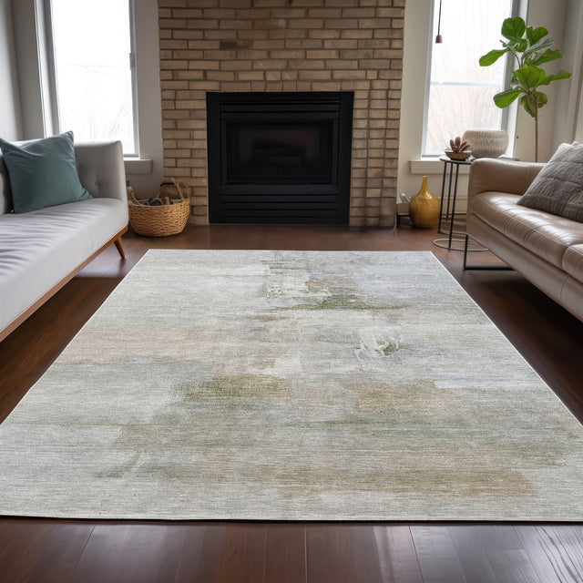 Addison Chantille ACN2044 Abstract Machine Made Transitional Linen Rug