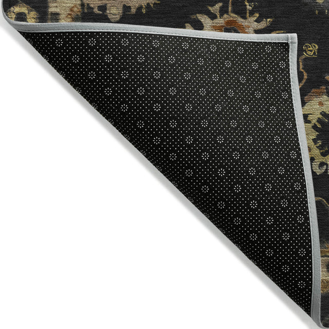 Addison Chantille ACN2045 Global Machine Made Traditional Black Rug