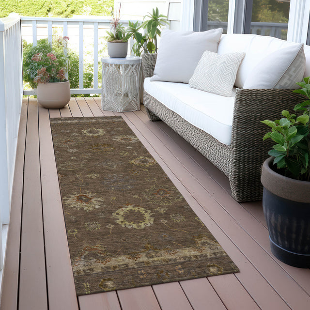 Addison Chantille ACN2045 Global Machine Made Traditional Chocolate Rug