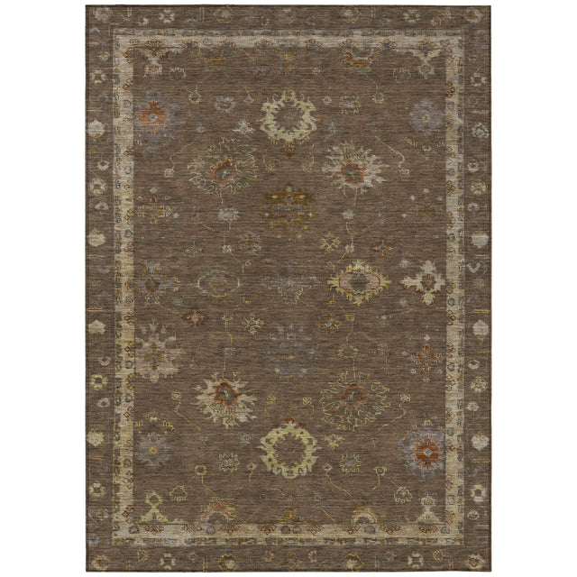 Addison Chantille ACN2045 Global Machine Made Traditional Chocolate Rug