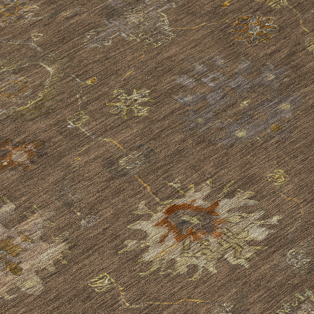 Addison Chantille ACN2045 Global Machine Made Traditional Chocolate Rug