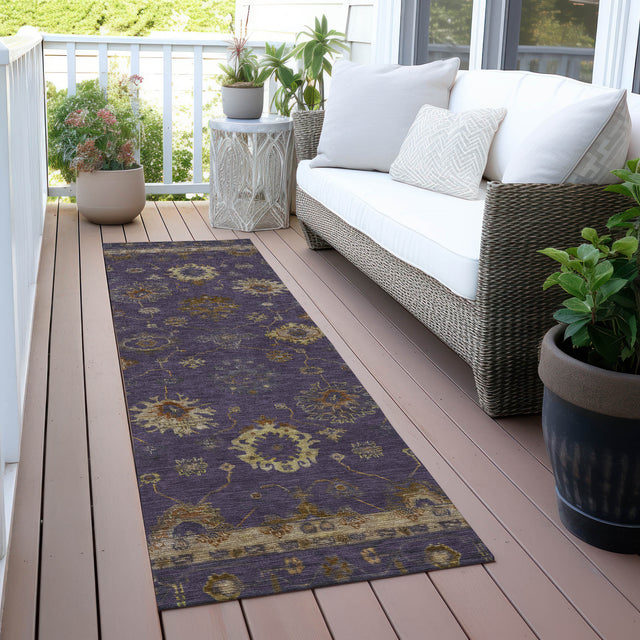 Addison Chantille ACN2045 Global Machine Made Traditional Eggplant Rug