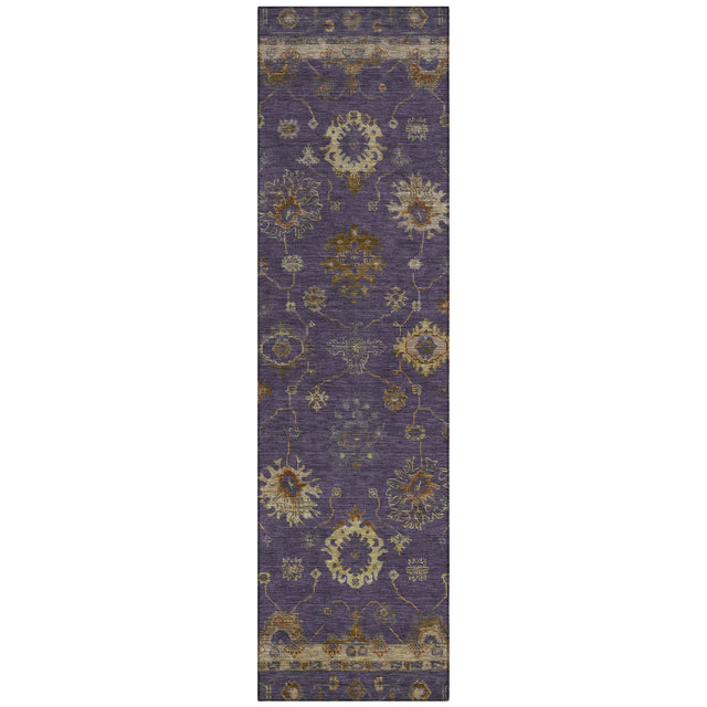 Addison Chantille ACN2045 Global Machine Made Traditional Eggplant Rug