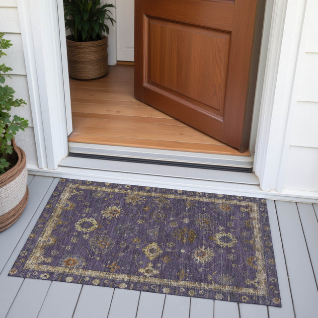 Addison Chantille ACN2045 Global Machine Made Traditional Eggplant Rug