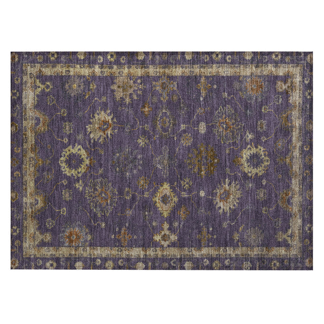 Addison Chantille ACN2045 Global Machine Made Traditional Eggplant Rug