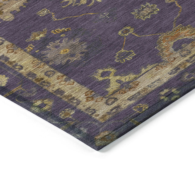Addison Chantille ACN2045 Global Machine Made Traditional Eggplant Rug