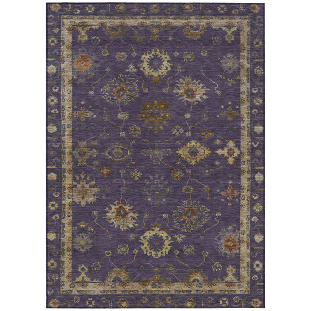 Addison Chantille ACN2045 Global Machine Made Traditional Eggplant Rug