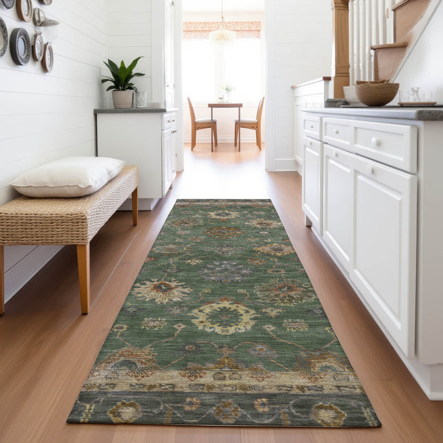 Addison Chantille ACN2045 Global Machine Made Traditional Fern Rug