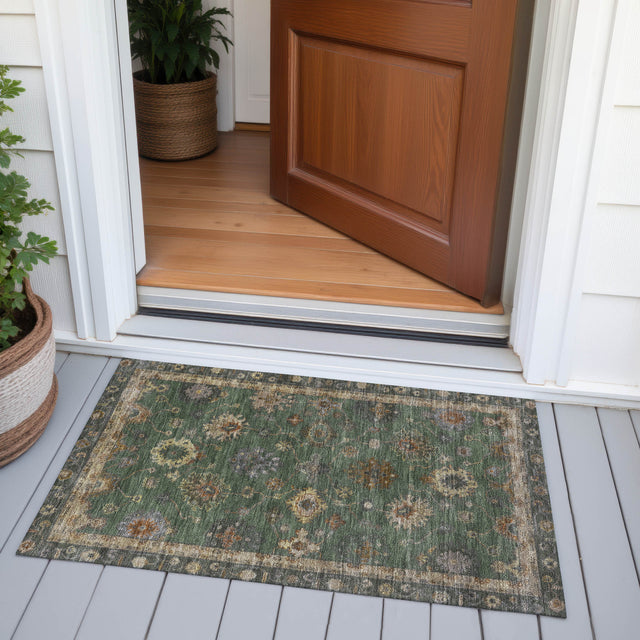 Addison Chantille ACN2045 Global Machine Made Traditional Fern Rug