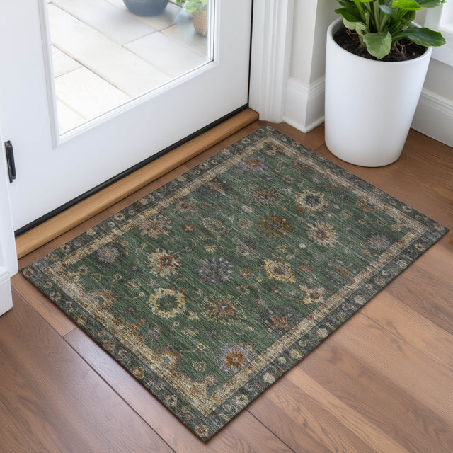 Addison Chantille ACN2045 Global Machine Made Traditional Fern Rug
