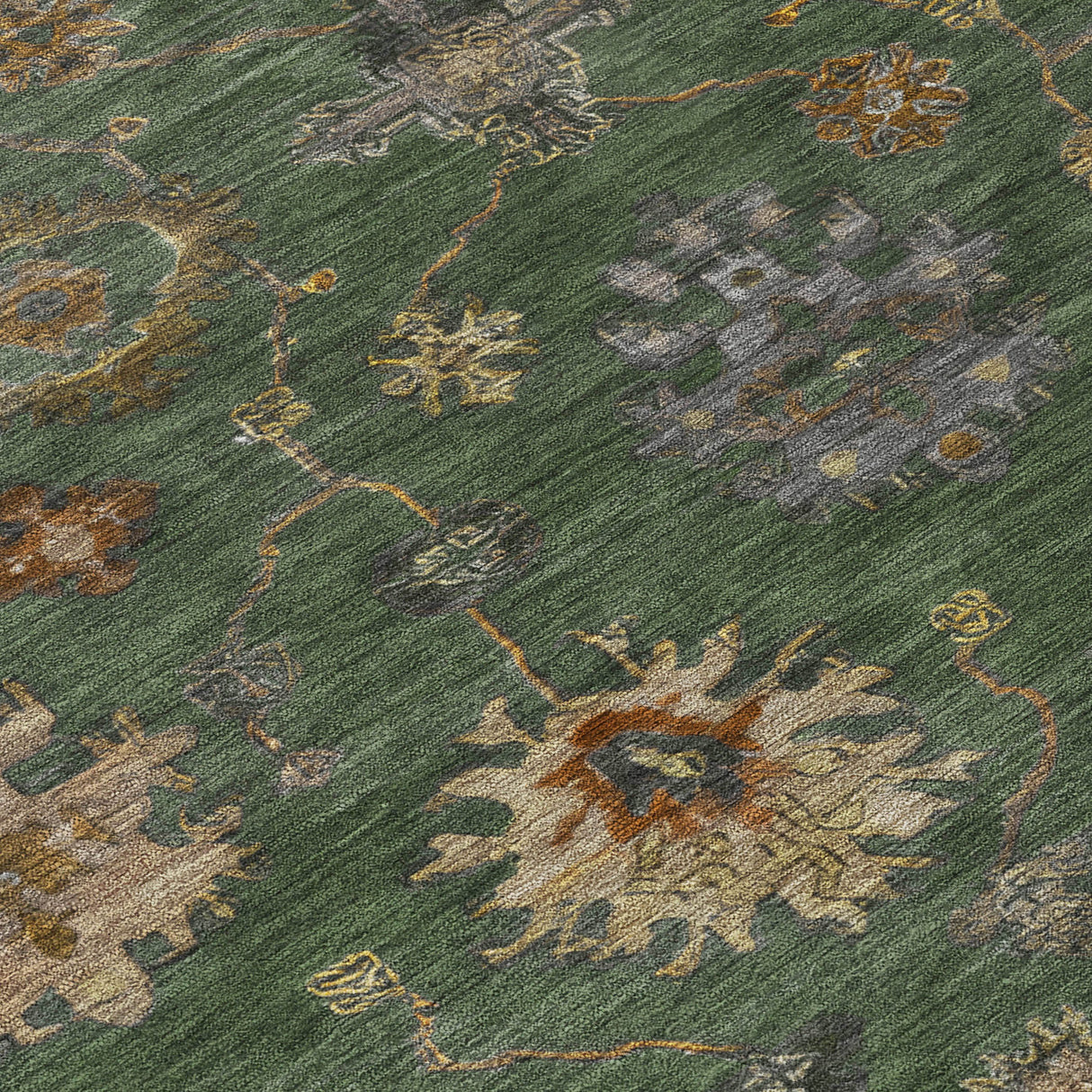 Addison Chantille ACN2045 Global Machine Made Traditional Fern Rug