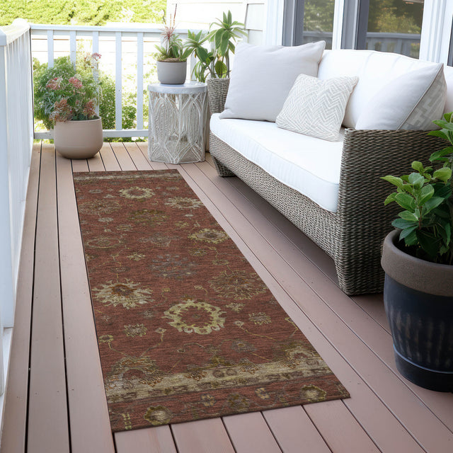 Addison Chantille ACN2045 Global Machine Made Traditional Paprika Rug