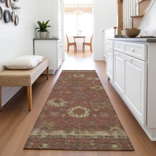 Addison Chantille ACN2045 Global Machine Made Traditional Paprika Rug