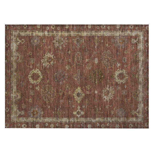 Addison Chantille ACN2045 Global Machine Made Traditional Paprika Rug