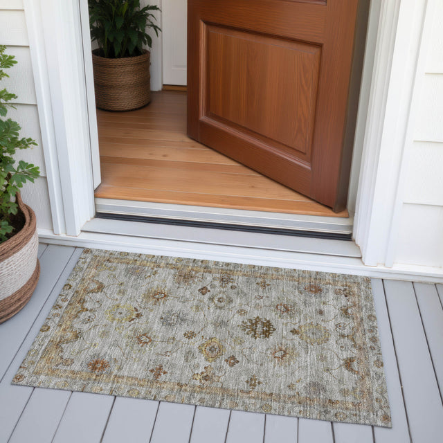 Addison Chantille ACN2045 Global Machine Made Traditional Taupe Rug