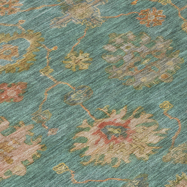 Addison Chantille ACN2045 Global Machine Made Traditional Teal Rug