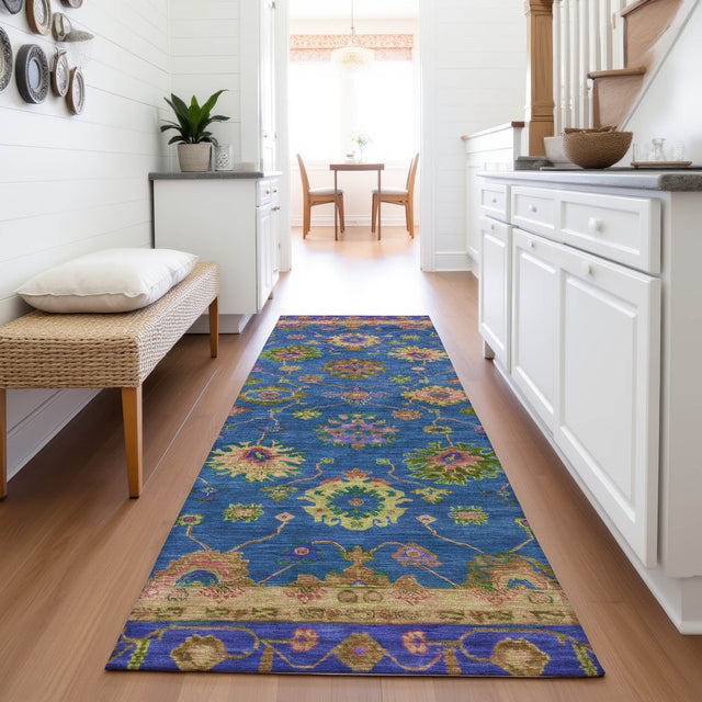 Addison Chantille ACN2046 Global Machine Made Traditional Blue Rug