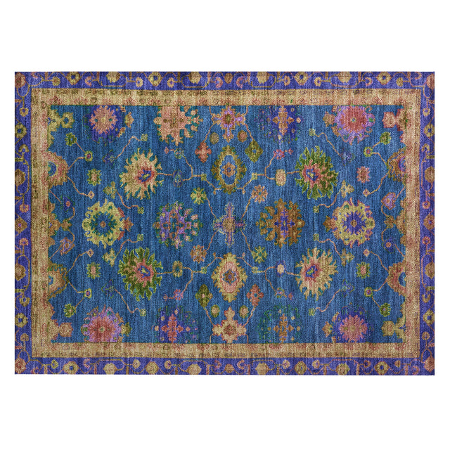 Addison Chantille ACN2046 Global Machine Made Traditional Blue Rug