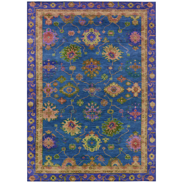 Addison Chantille ACN2046 Global Machine Made Traditional Blue Rug