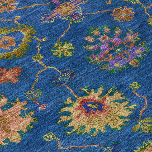 Addison Chantille ACN2046 Global Machine Made Traditional Blue Rug