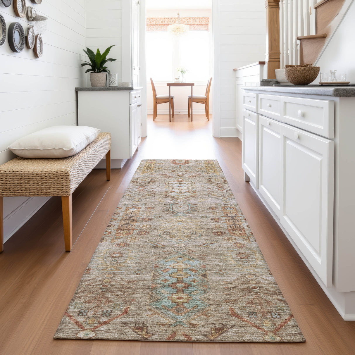 Addison Chantille ACN2047 Global Machine Made Traditional Beige Rug