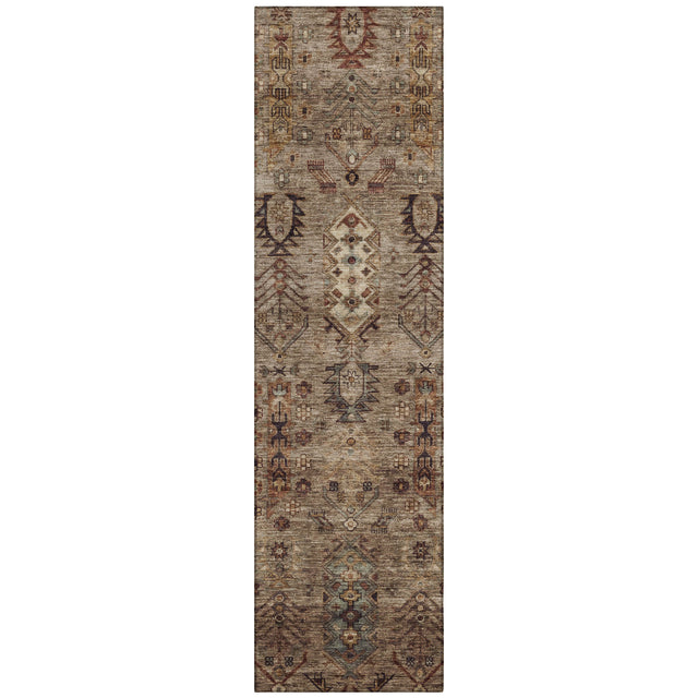 Addison Chantille ACN2047 Global Machine Made Traditional Brown Rug