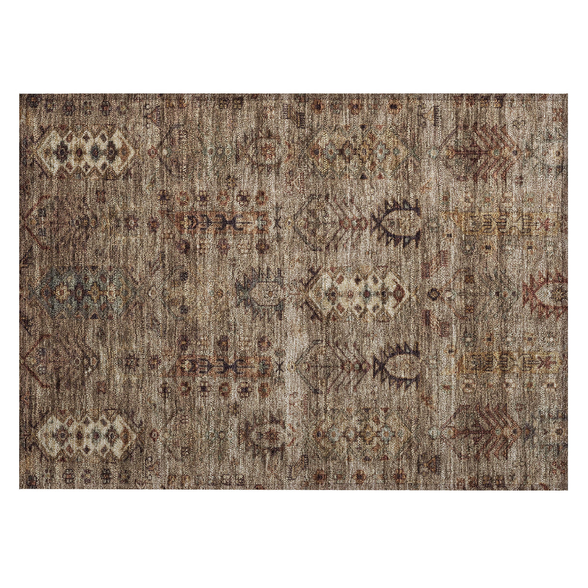 Addison Chantille ACN2047 Global Machine Made Traditional Brown Rug