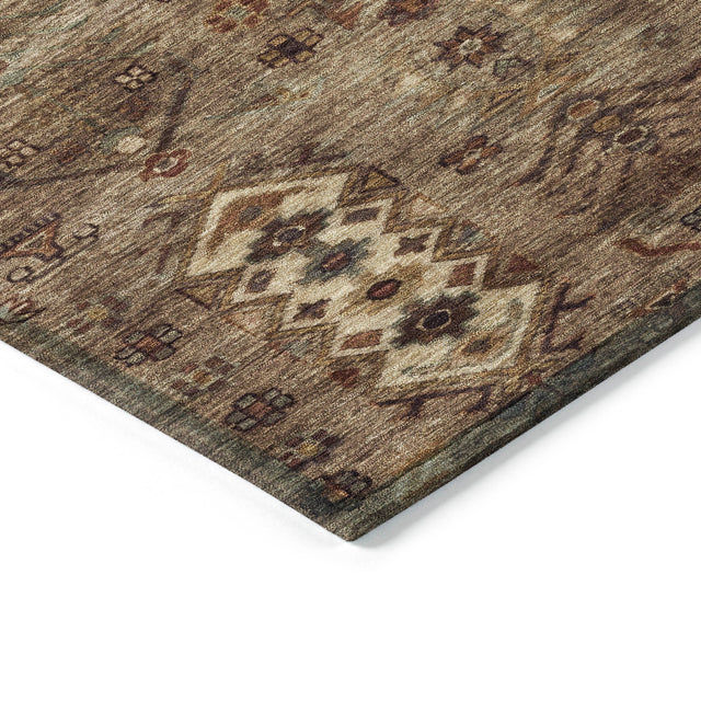Addison Chantille ACN2047 Global Machine Made Traditional Brown Rug