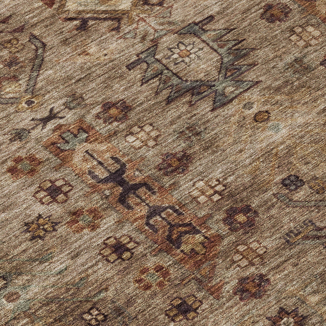 Addison Chantille ACN2047 Global Machine Made Traditional Brown Rug